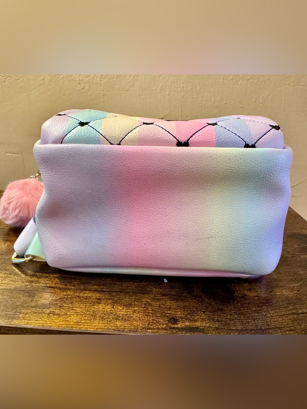 Luv Betsy Betsy Johnson rainbow Heart Mini Backpack Purse - Picture 11 of 12
